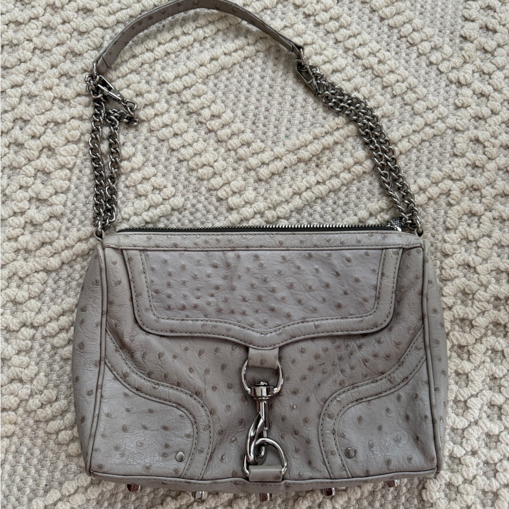 Rebecca Minkoff Textured Gray Crossbody Bag